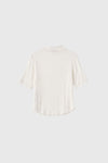 General Idea WOMAN Acetate Mock Neck Short Sleeve T-Shirt