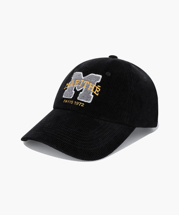 Marithé François Girbaud M Logo Corduroy Covered Cap