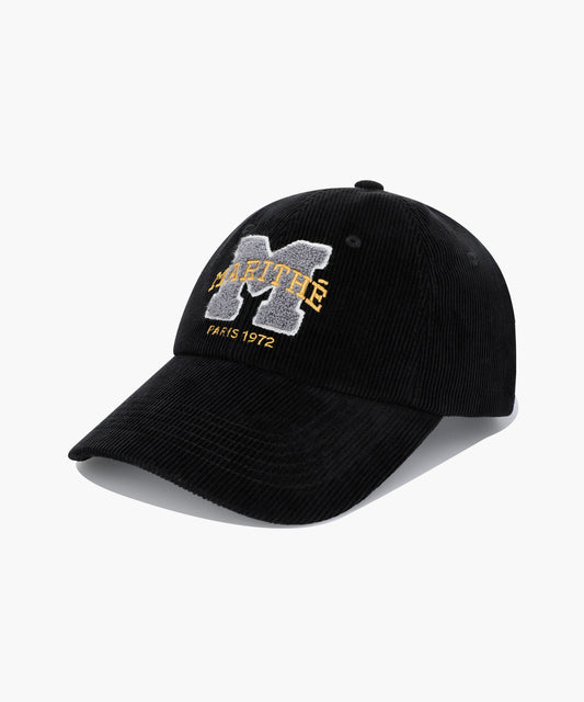 Marithé François Girbaud M Logo Corduroy Covered Cap