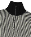 Mahagrid CUTTING CONTRAST HALF ZIP-UP KNIT