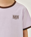 Marithé François Girbaud Kids Small Classic Logo Ringer Tee Light Purple