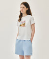 Marithé François Girbaud W AEROCOOL RESORT GRAPHIC TEE