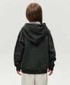 Marithé François Girbaud Kids Doodle Classic Logo Hoodie (Brushed) Dark Green