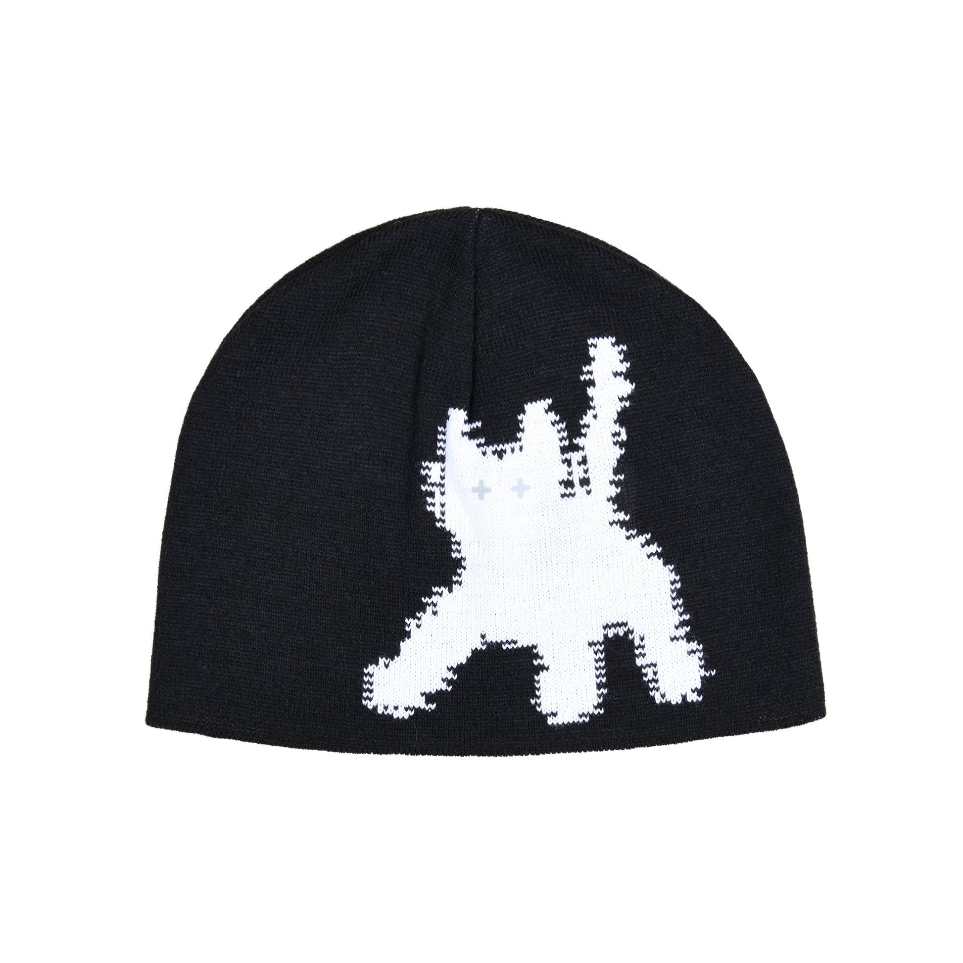 AEAE FLASHED CATS EYE BEANIE - BLACK