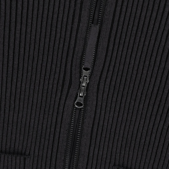 Mahagrid Two Tone Zip Up Cardigan