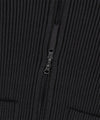 Mahagrid Two Tone Zip Up Cardigan
