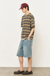 General Idea MAN Stripe Loose Fit Short Sleeve T-Shirt