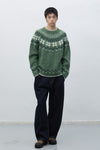 General Idea UNISEX Wool Snow Nordic Pullover