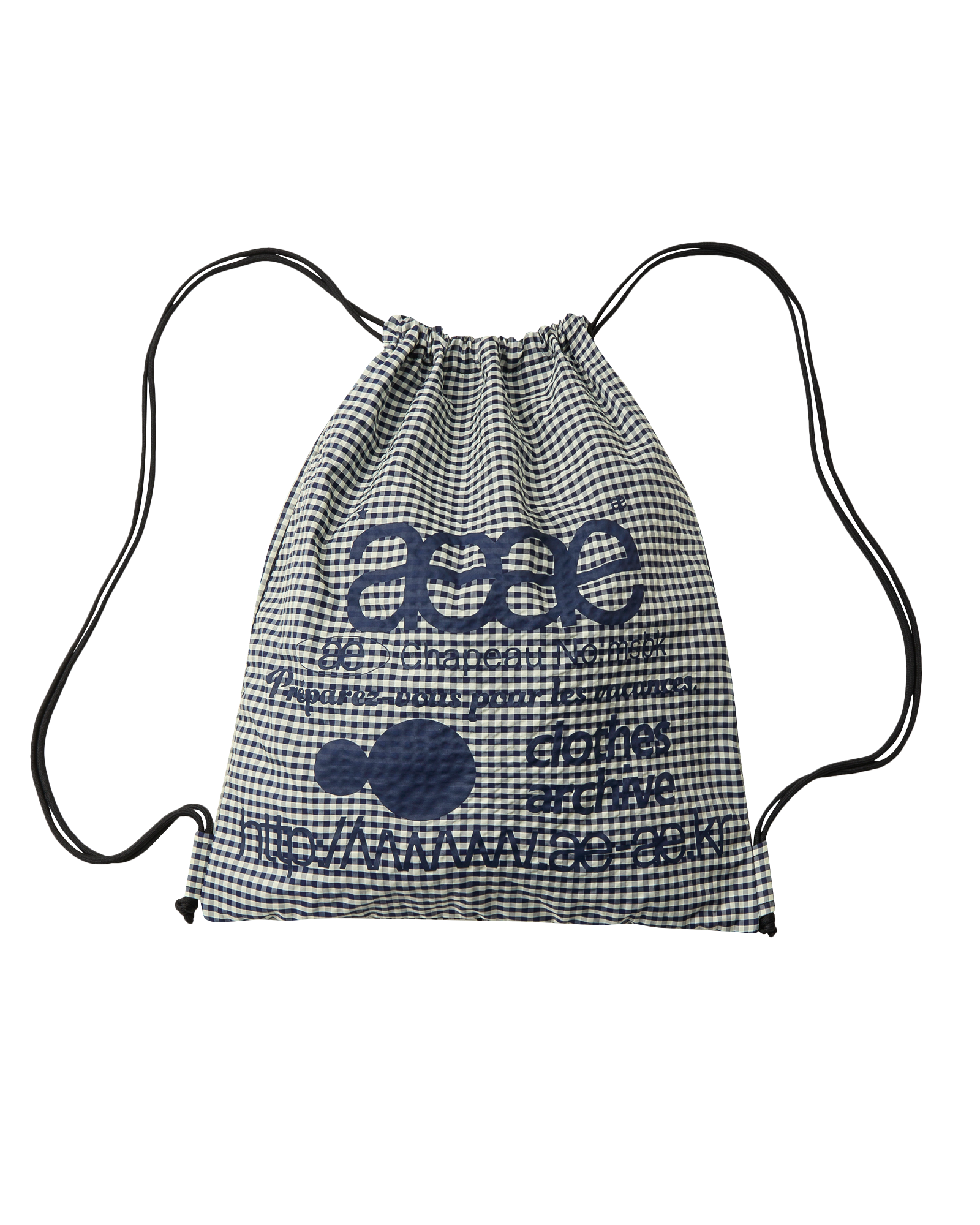 AEAE Web Logo Check Gym Sack