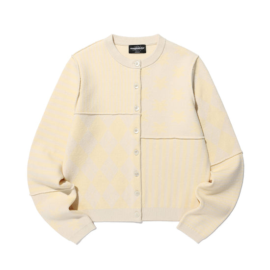 Nice Ghost Club Patchwork Knit Cardigan