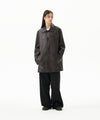 Mahagrid Faux Leather Car Coat