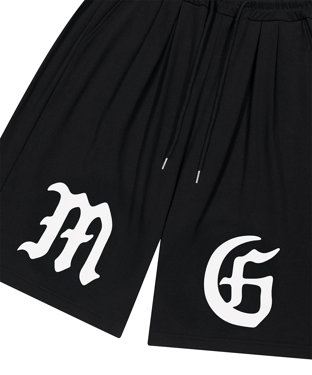 Mahagrid Gothic Three Tuck Sweat Shorts