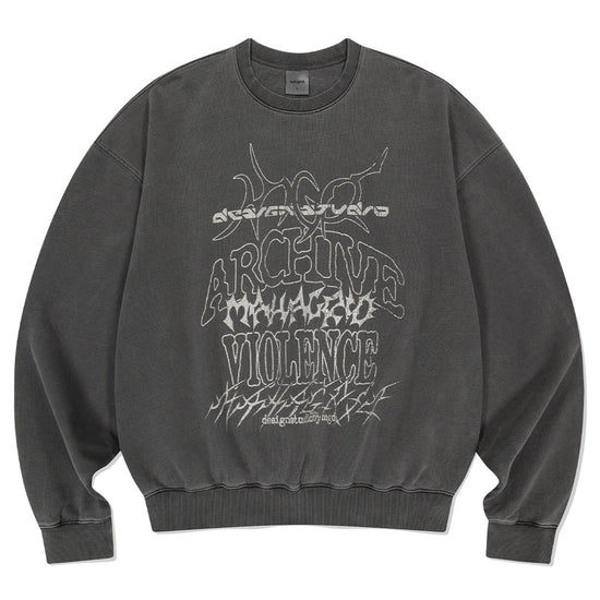 Mahagrid Multi-Logo Pigment Sweatshirt