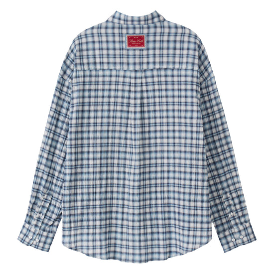 Bitter Cells Oversized Blurry Check Shirt
