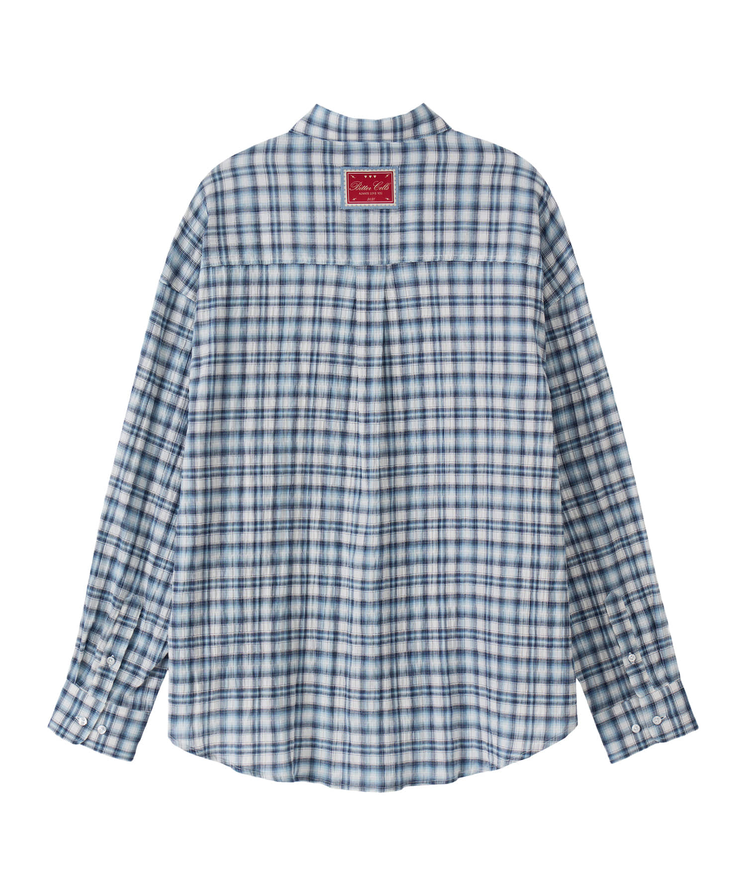 Bitter Cells Oversized Blurry Check Shirt