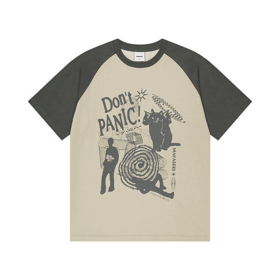 Mahagrid Don't Panic Pigment Raglan Tee