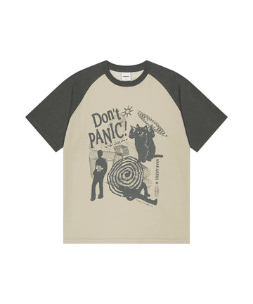 Mahagrid Don't Panic Pigment Raglan Tee