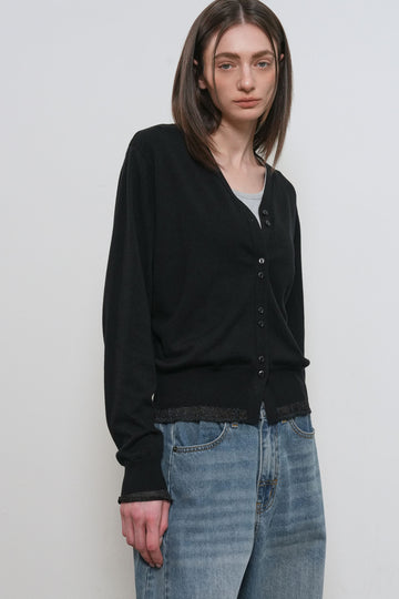 General Idea WOMAN Relaxed Frill Cardigan
