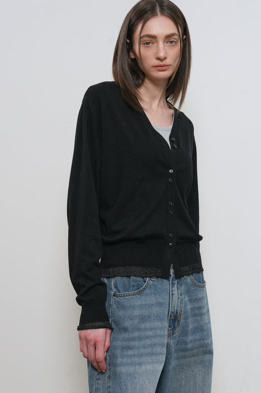 General Idea WOMAN Relaxed Frill Cardigan