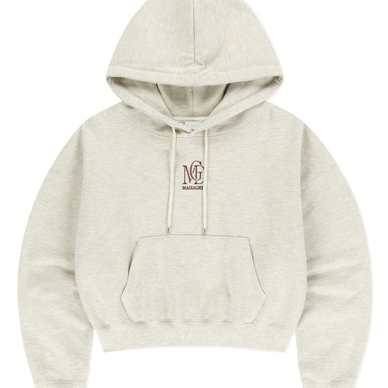 Mahagrid MGD SERIF LOGO CROP HOODIE