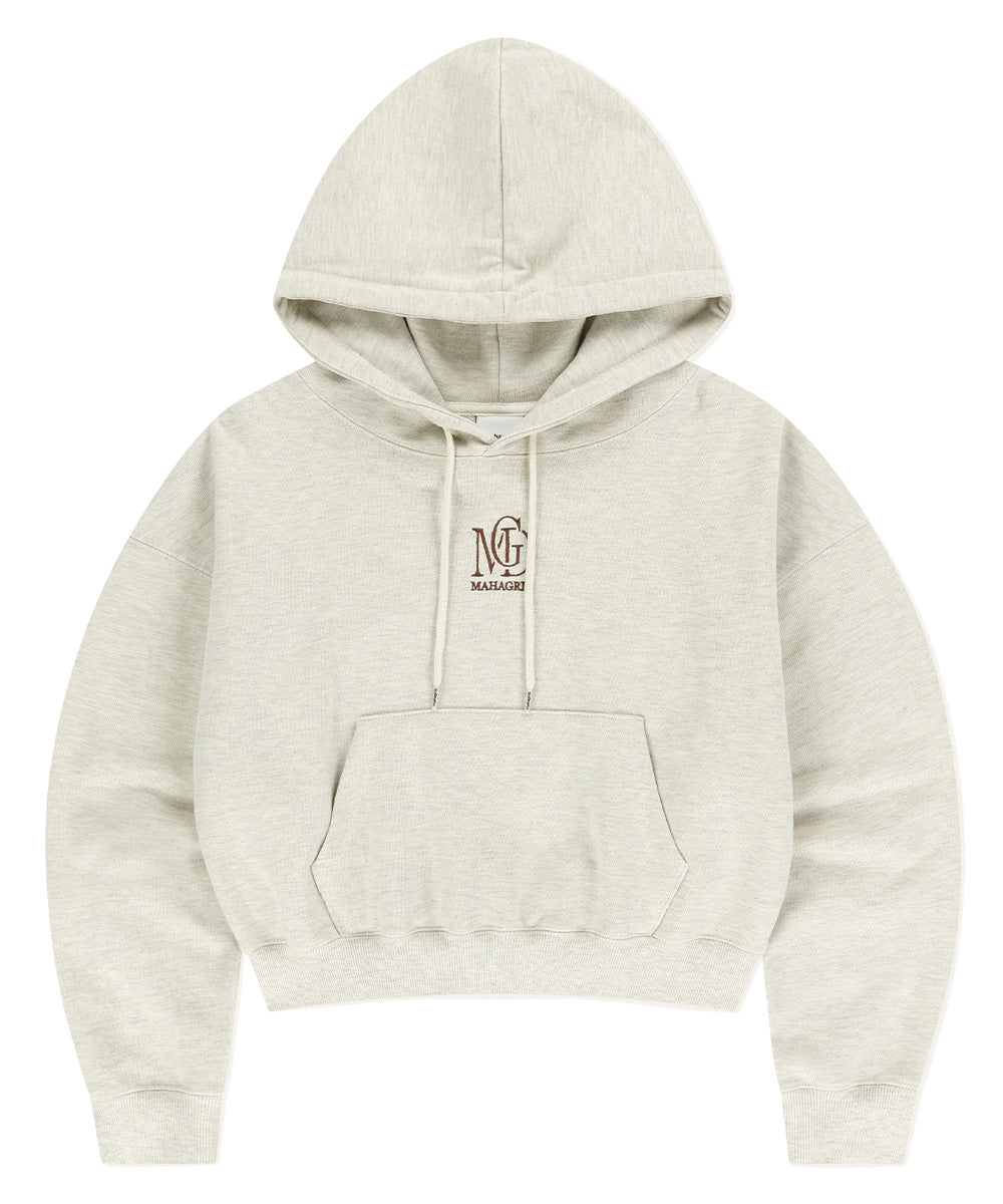 Mahagrid MGD SERIF LOGO CROP HOODIE