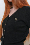 General Idea WOMAN Airy V-Neck Cable Cardigan