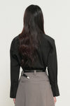 General Idea WOMAN Belted Pintuck Shirt