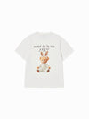 ADLV Woman Rabbit Bear Doll Logo Short Sleeve T-Shirt