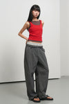 General Idea WOMAN Layered Nylon Banding Pants