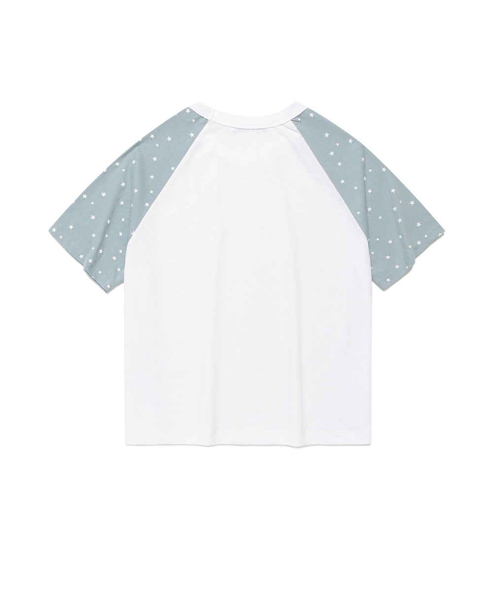 Cavish Cavish X LELBO Brown W Star Raglan Short Sleeve Tee