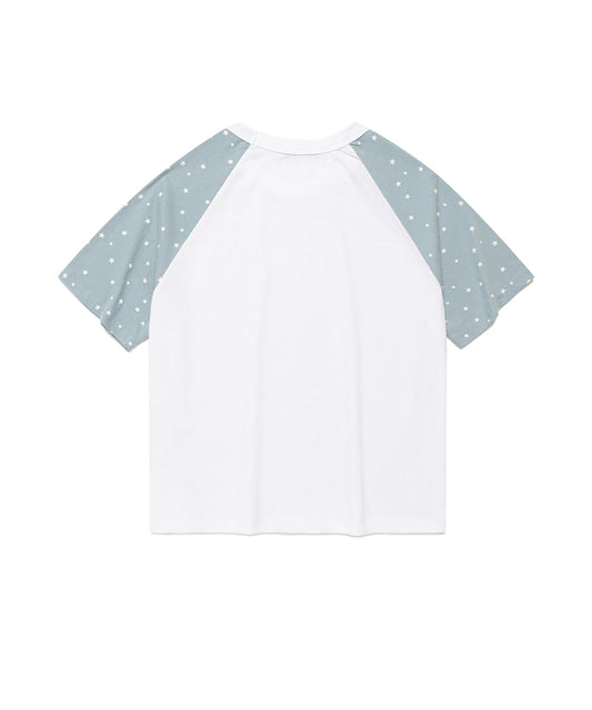 Cavish Cavish X LELBO Brown W Star Raglan Short Sleeve Tee