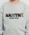 Marithé François Girbaud Kids Patchwork Sweatshirt Heather Gray