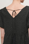 General Idea WOMAN Wrinkle Volume Puff One-Piece [BLACK]