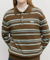 Marithé François Girbaud Regular Logo Stripe Polo Knit