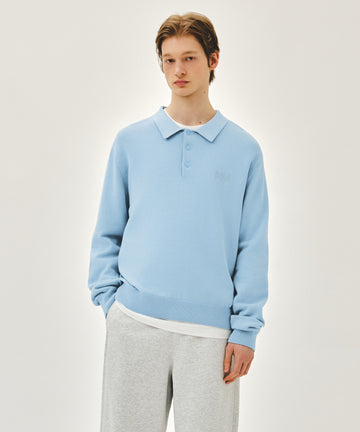 Marithé François Girbaud SMALL CLASSIC LOGO COLLAR KNIT