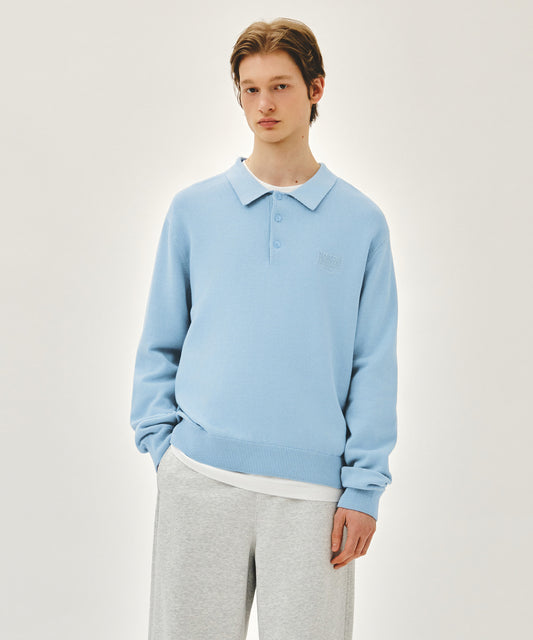 Marithé François Girbaud SMALL CLASSIC LOGO COLLAR KNIT
