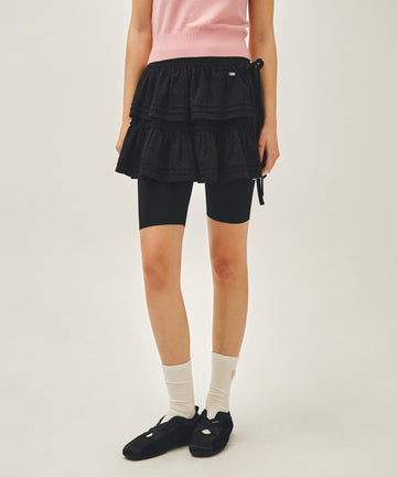 Marithé François Girbaud W Layered Ruffle Skirt