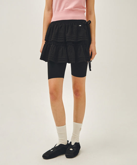 Marithé François Girbaud W Layered Ruffle Skirt