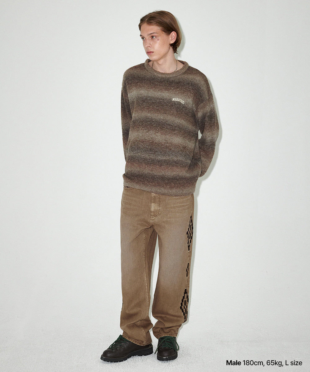 Mahagrid ORTEGA DENIM PANT [BROWN]