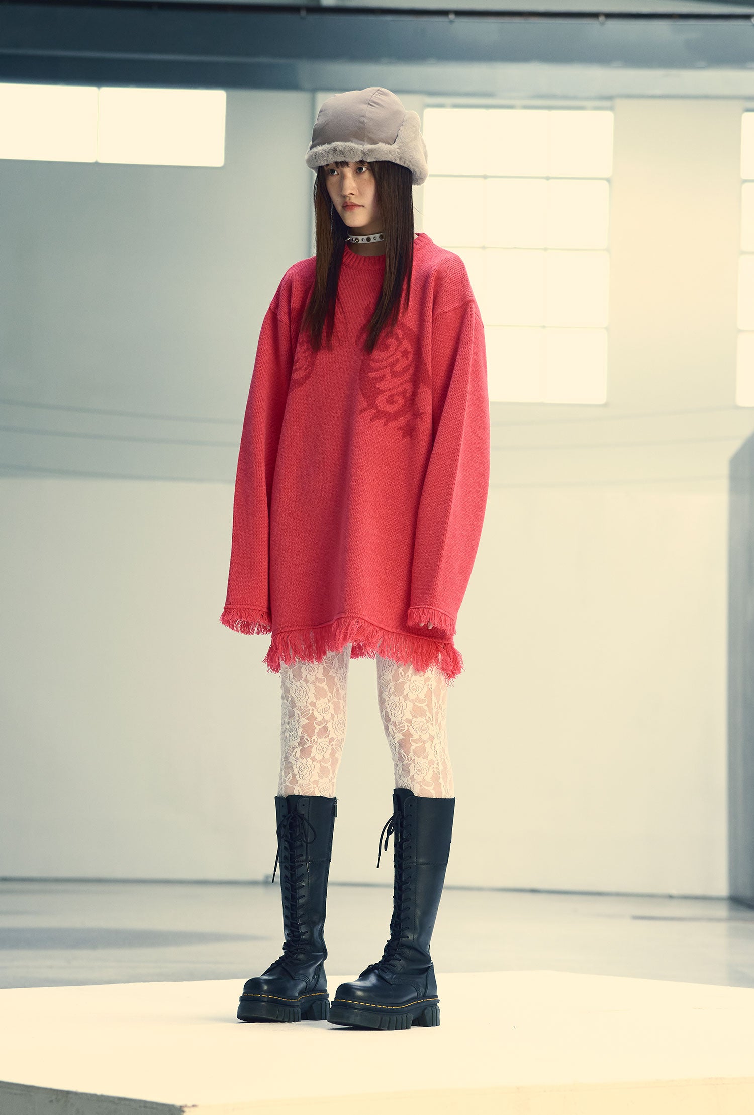Nice Ghost Club Girl Gang Eyes Fringed Knit