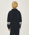 Marithé François Girbaud Kids Stripe Point Collar Sweatshirt Ivory