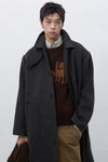 General Idea MAN Wool Blended Balmacaan Long Coat