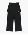 Marithé François Girbaud W LAYERED PLEATS SKIRT PANTS