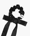 Marithé François Girbaud REGULAR LOGO SATIN HAIR RIBBON SCRUNCHIE 2PACK black