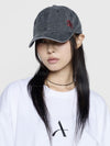 ADLV Side Symbol Point Pigment Washing Ball Cap