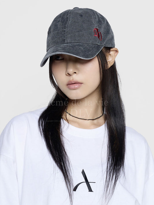 ADLV Side Symbol Point Pigment Washing Ball Cap