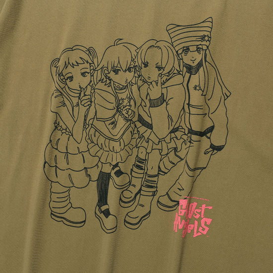 Nice Ghost Club Ghost Angels Photo Big Big Tee [Khaki]
