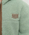 Marithé François Girbaud Kids Classic Logo Fleece Hoodie Zip-Up Ivory