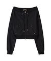 Bitter Cells Vera Off Shoulder Zip Up