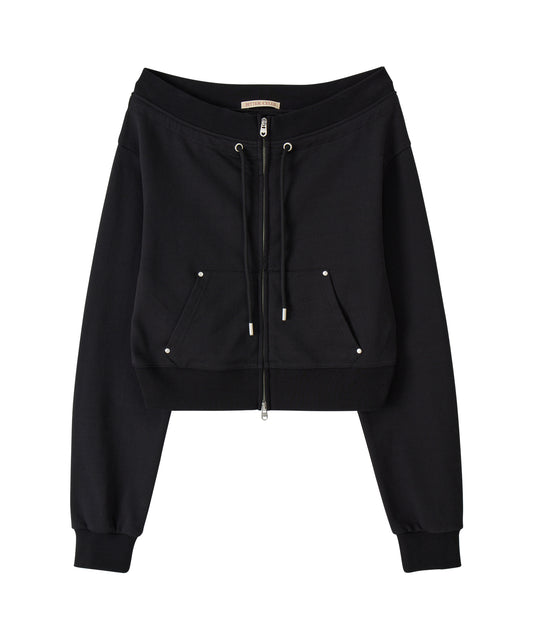 Bitter Cells Vera Off Shoulder Zip Up